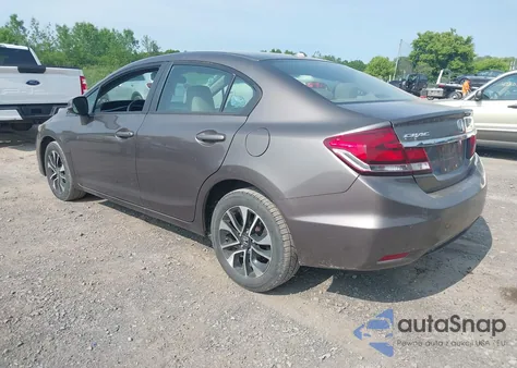 2013 Honda Civic Ex-L из США, поврежденный, VIN 2HGFB2F91DH529563